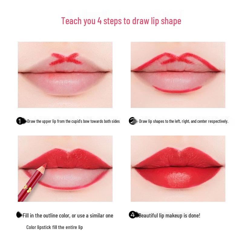 Waterproof Long-Lasting Lip Liner: Non-Fading, Genuine Microblading Pencil for Beginners