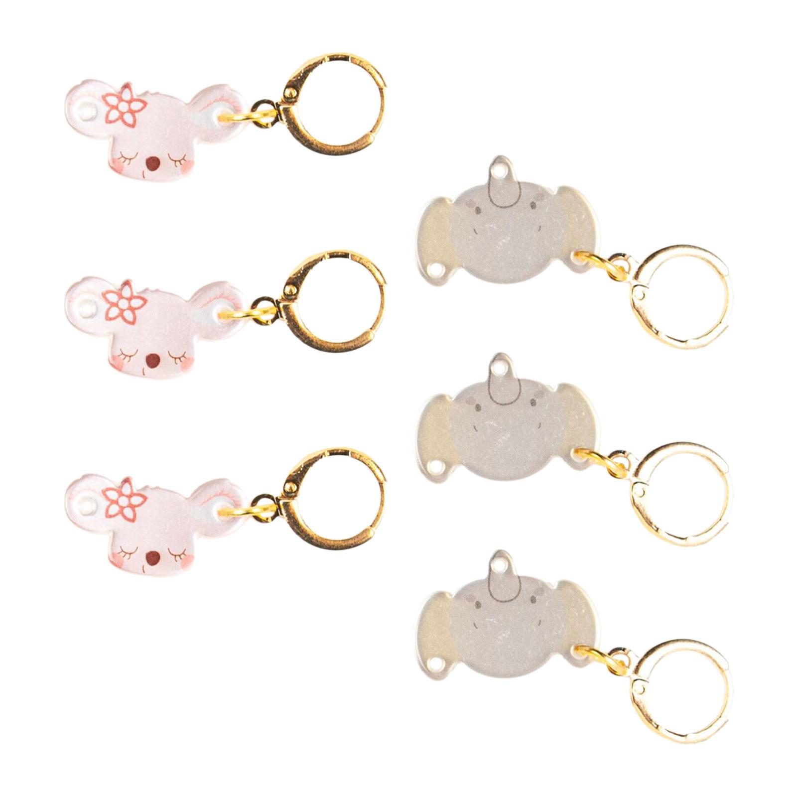 

6 шт. маркеров для петель, маркеры для вязания крючком, гладкие, многоразовые, швейные маркеры,