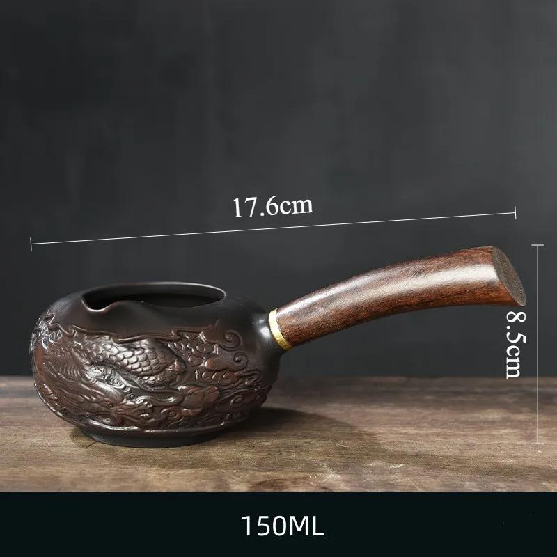Purple Pottery Teapot Tea Cup Ceremony accessories Kung Fu Tea Set Pure Handmade Teapot Teapot for Tea Puer Kettle,
