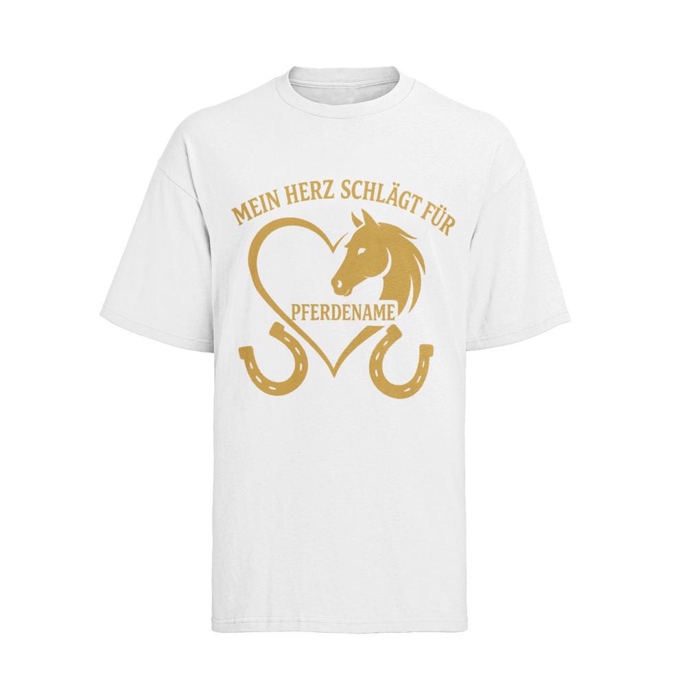 Personalised Horse Lover Gift Horse Name Organic Ladies Shirt Oversized