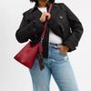 Coach Laurel 31 Metallic Logo Mirror Small Bag Decoration Shoulder Crossbody Bag Pebble Leather Tote Large Women Bags Walnut CBI94-SVY30