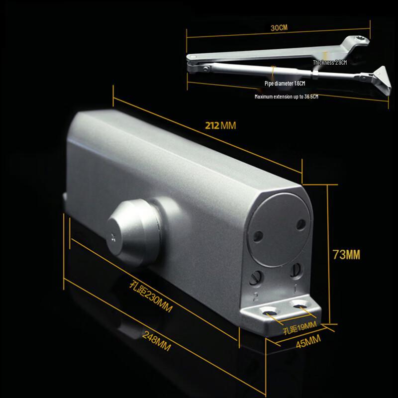 WMN Heavy Duty 90-Degree Hold-Open Door Closer