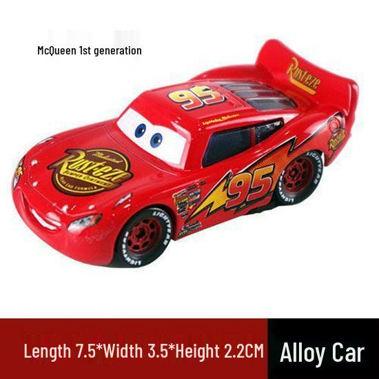 Authentic Alloy Car Set: Lightning McQueen, Mater & King - Road Rage Toys Collection for Kids