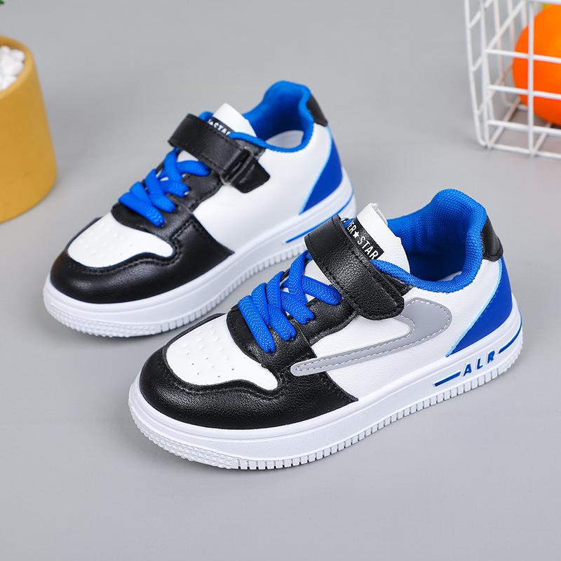 Children's Leather Panel Shoes Spring and Autumn New Boys' Sports Shoes Girls' Shoes Korean Style Student Single Shoes Casual Shoes