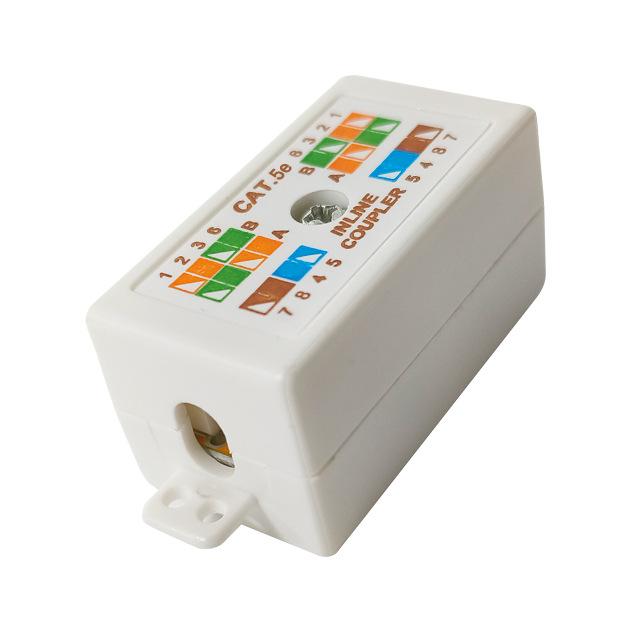 1Pcs Inline Punchdown Krone Coupler Joiner For Cat6/Cat5E Ethernet Network Cables Rj45 Desktop Information Box Junction Box