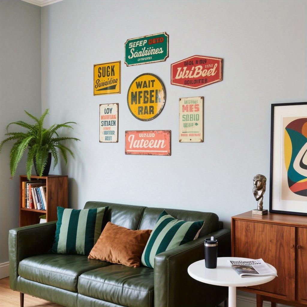 2D Flat, 1pc 2D Flat Disney Mickey & Minnie Mouse Wall Art - 8x12 Inch Vintage Iron Sign with Vibrant Colors, Weatherproof Indoo