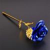 Artificial Rose And Box (Blue And Gold, 1 Piece)