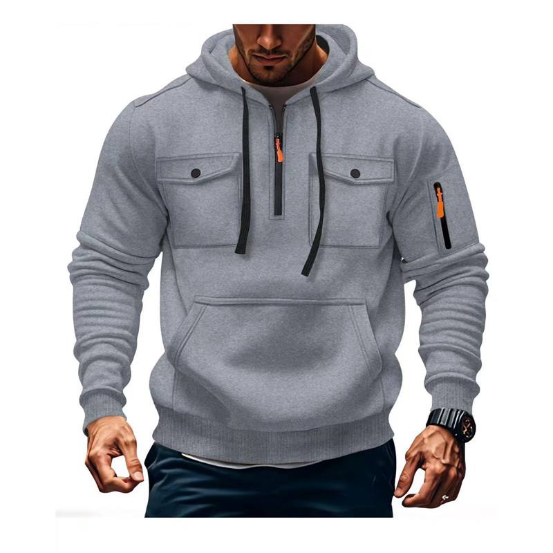 Hoodie Pullover Casual Sports Long Sleeve Sweater Loose Men Clothing