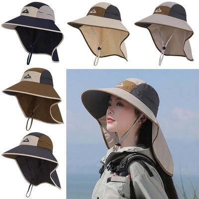 Quick-Drying Fishing Hat Wide Brim Panama Hat New Bucket Hats  Summer