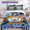 3pcs Duvet Cover Set (1*Duvet Cover + 2*Pillowcase, Without Core), Manchester City FC Print Soft All‑Season Bedding Set, Home Bedroom Decor Gift