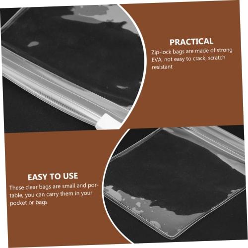 SEWOART 24-Piece Clear Resealable Small Pill Bags, Travel Organizer, Mini Seal Bags, Moisture and Break-Resistant, Lightweight and Compact Design