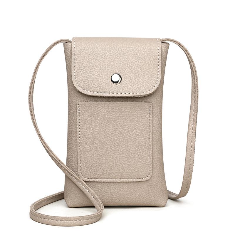 New Minimalist Soft Leather Crossbody Phone Bag for Women, Mini, Portable, Fashionable and Versatile Small Bag, Korean Version Coin Purse