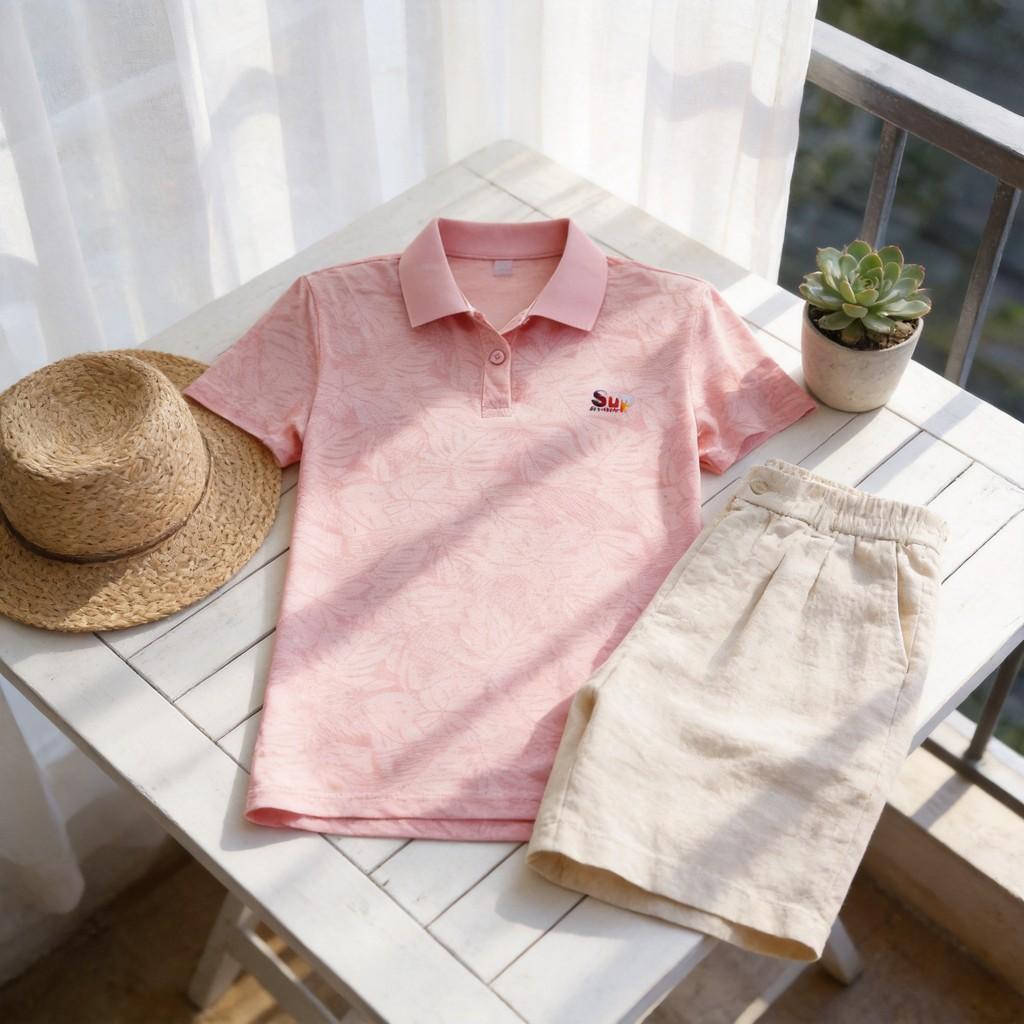 Casual Polo T Shirt With Letter Print For Women Summer Comfort Fit