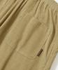 COLUMBIA UNIVERSITY Trajan Label Pintuck Wide-Fit Corduroy Pants_Beige