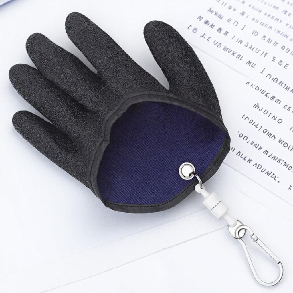 Outdoor Non-Slip Latex Fishing Gloves with Magnets Lightweight Protective Gloves for Stinging Tools Fishing Accessories