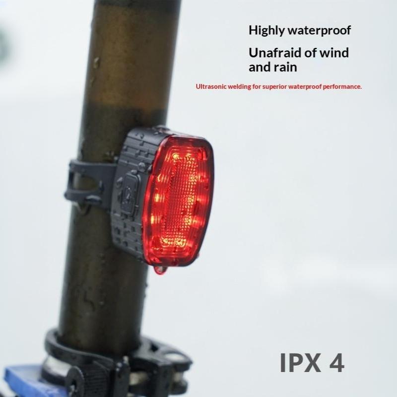 Rechargeable Waterproof Bike Light, Bright Led Front Headlight & Red Rear Taillight For Mountain Road Night Cycling Safety Gear