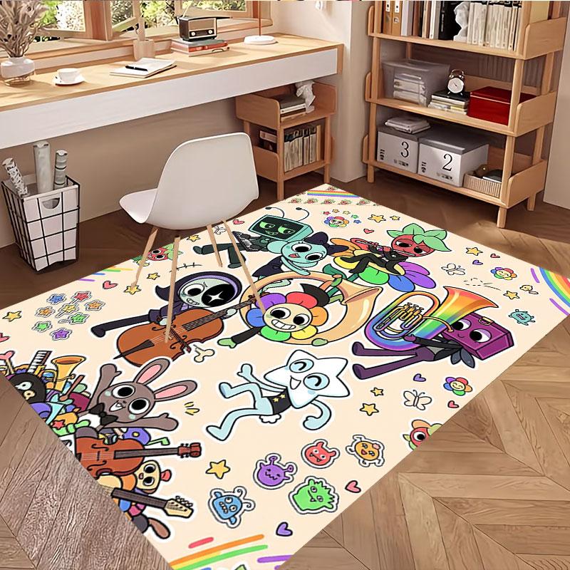 Dandy's World Print Rug, Washable Floor Carpet, For Entryway Dorm Laundry Room Office Study, Home Decor Birthday Christmas Gift