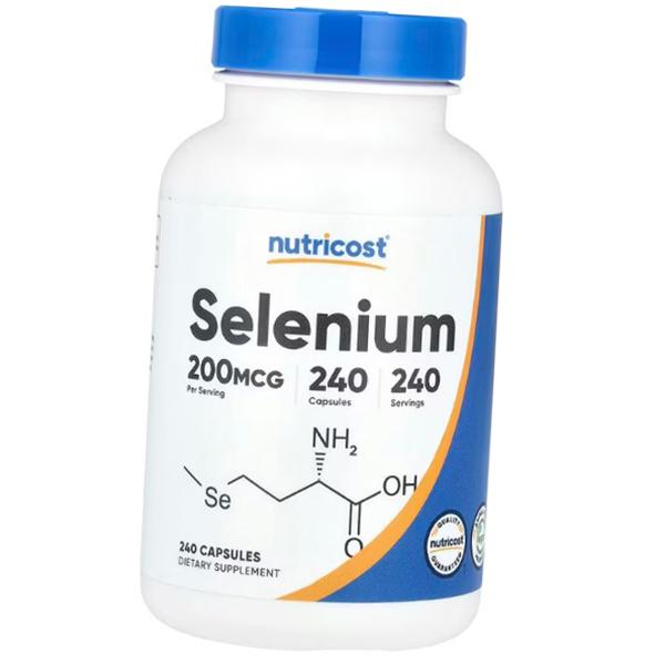 L-Селенометионин, Selenium 200, Nutricost  240капс (36647024)