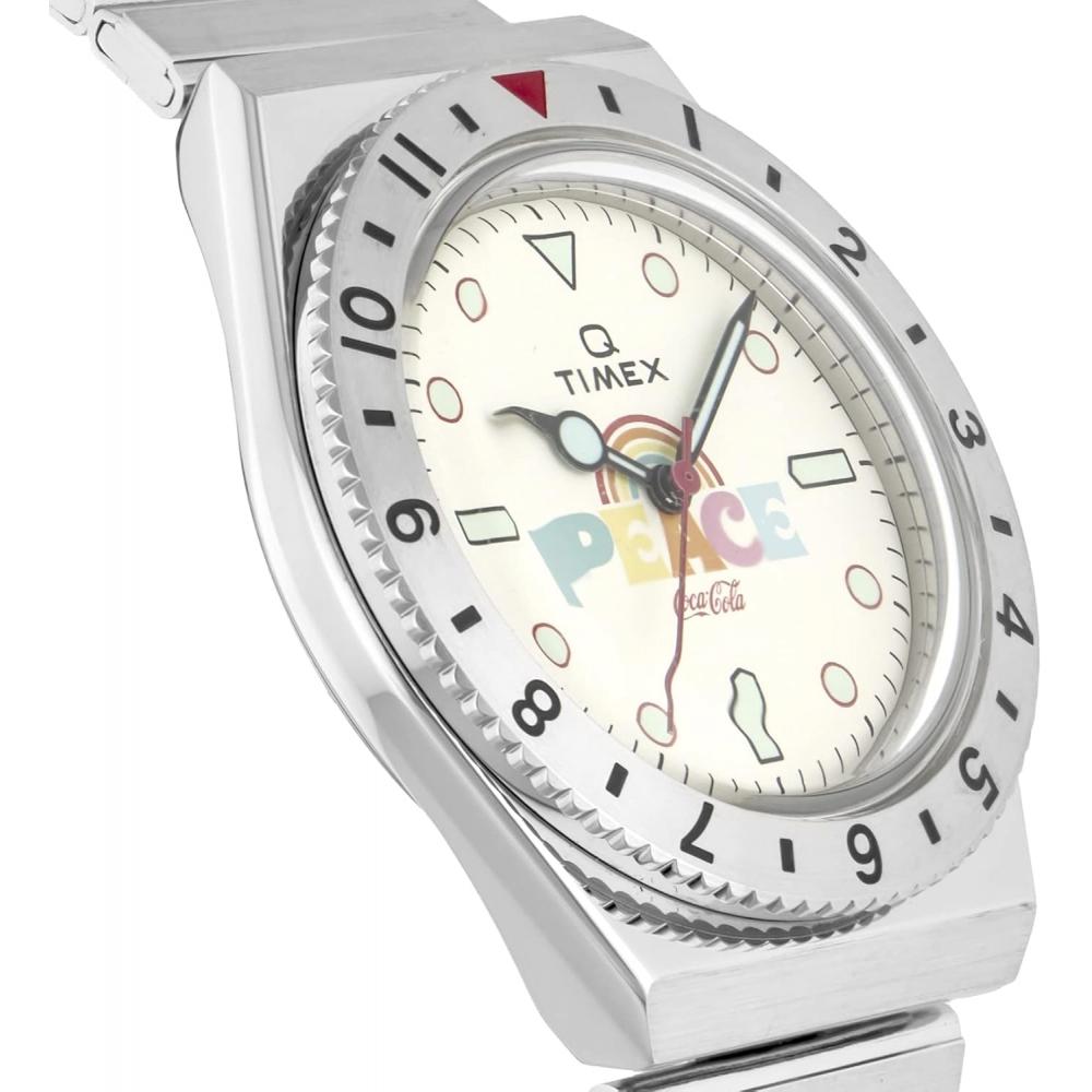[timex] Coca Cola Collaboration Tw2v25800 Men S Watch Silver [parallel Imported] White