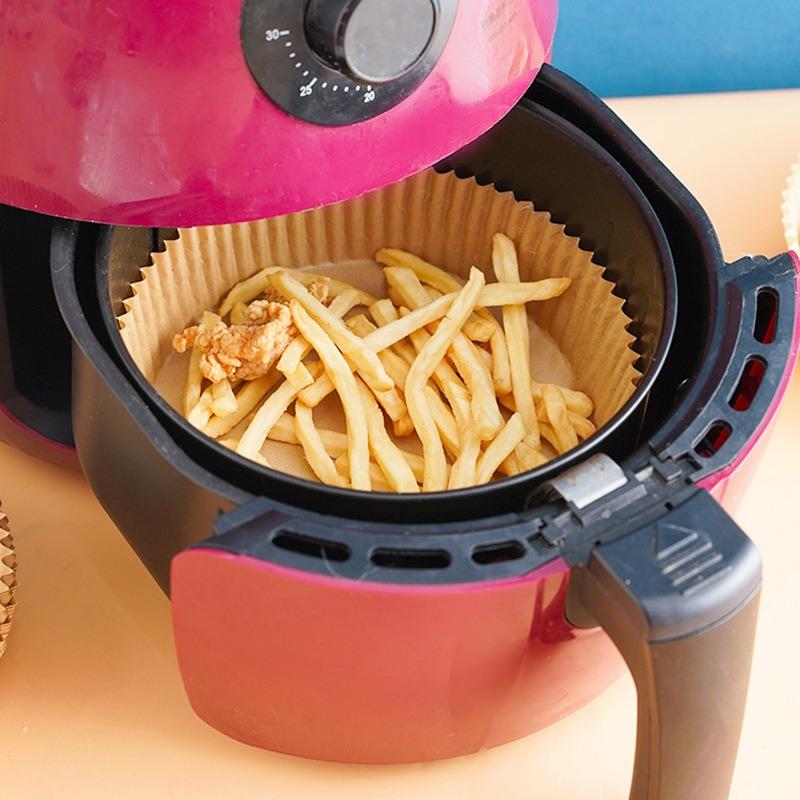 Air Fryer Oil-proof Paper Tray Round Oil-absorbing Paper Baking Paper Pad Square Paper Tray Oven