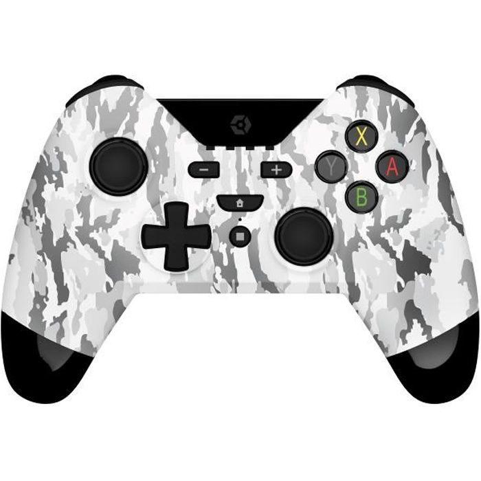 Manette De Jeu - Gioteck - WX4 - Bluetooth - Design Ergonomique - Camo Gris