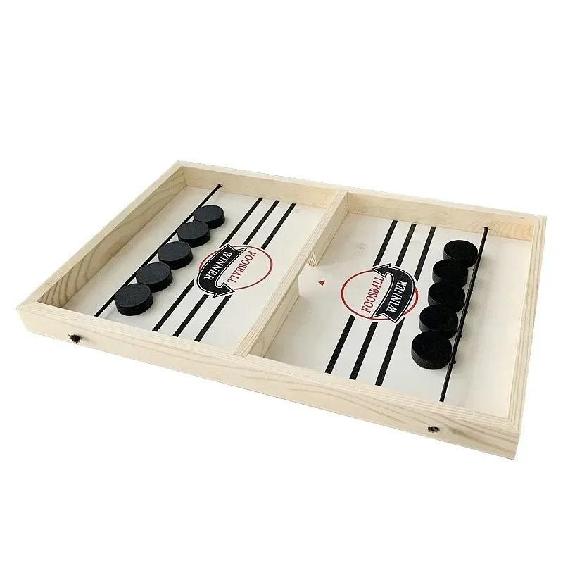 Sling Puck Fast Board Game, Parent-Child Interactive Table Hockey Toy, Family Party Speed Challenge Game for Children & Adults