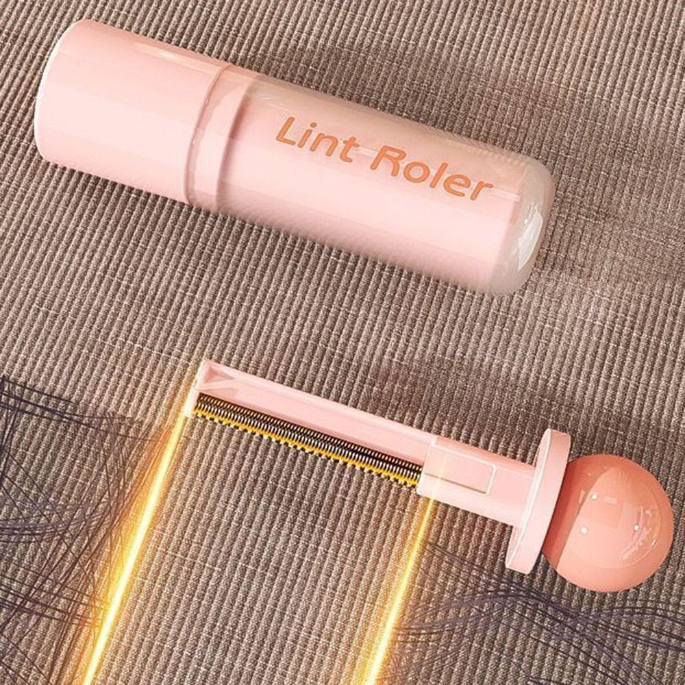 2in1 Clothes Hair Sticky Roller Dopamine Washable Lint Remover Extendable Dust Removal Garment Hair Scraper for Home&Travel