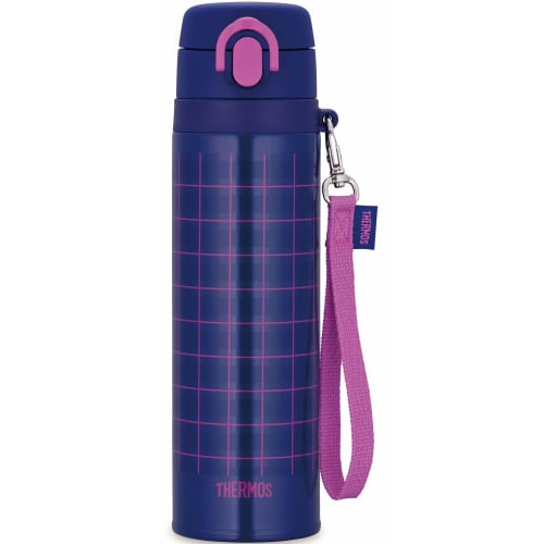Thermos Water Bottle Vacuum Insulated Mobile Mug 550ml Navy Pink JNT-551 NV-P