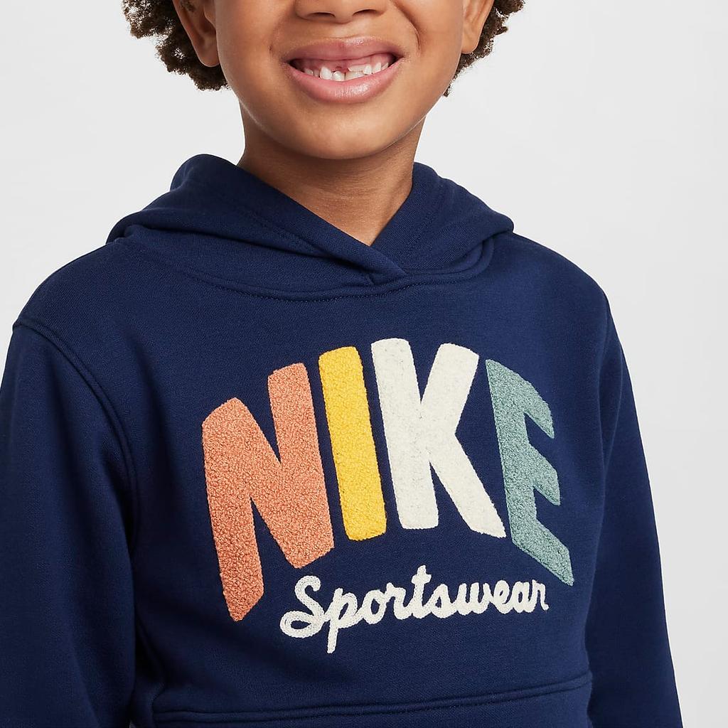 Nike Sportswear Powder Play Soft Fleece Pullover Hoodie Kids hoodies Dark-Navy HQ7944-410