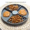 Pet Silicone Non-Slip Slow Feeder Mat - Round Food-Grade Lick Mat for Cats & Dogs