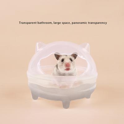 Small Pet Transparent Bathroom Litter Splash-Proof Bathroom Spill-Proof Removable Large Capacity Reusable Bathtub Pet Supplies