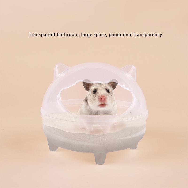 Small Pet Transparent Bathroom Litter Splash-Proof Bathroom Spill-Proof Removable Large Capacity Reusable Bathtub Pet Supplies