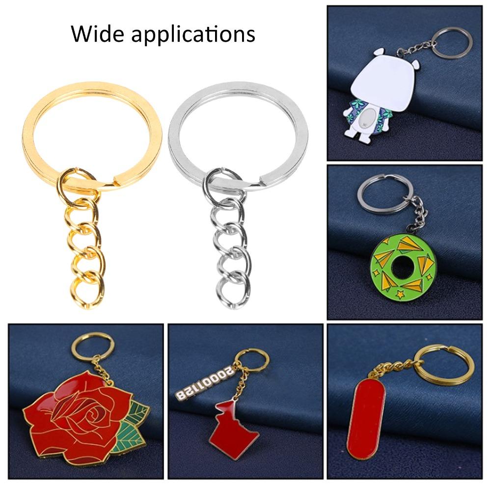220pcs Gold DIY Keychain Rings Silver Keychain Rings Kit Split Keychain Rings  Jewelry Making