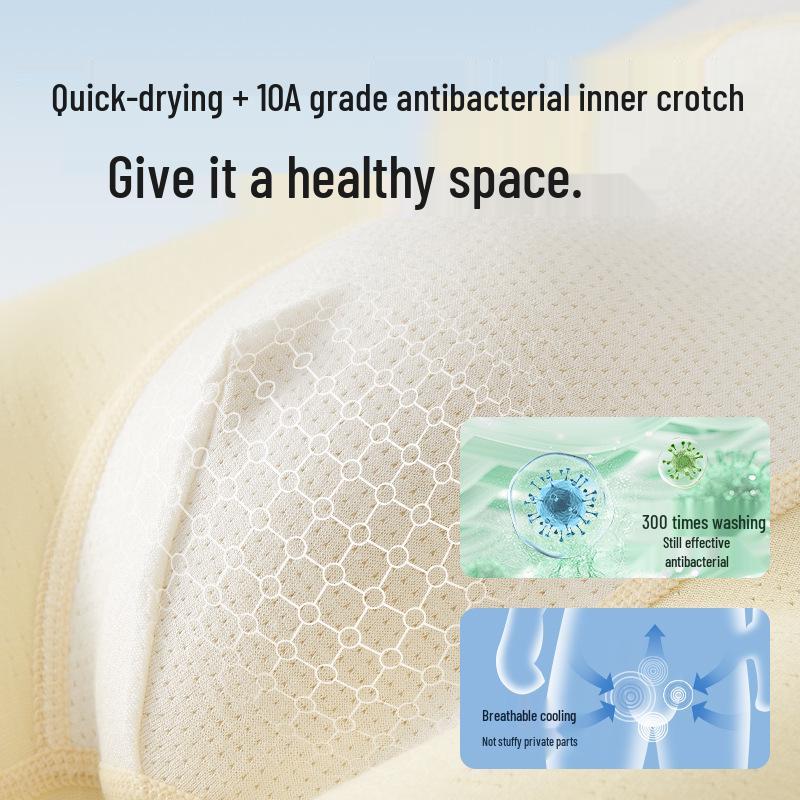 Pure Cotton Boxer Briefs for Teen Boys and Students, Suitable for Puberty, Winter Wear, and School-Age Children