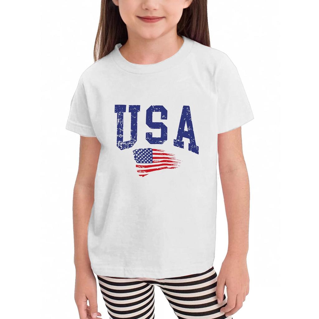 Kleinkind Mädchen Jungen T-Shirts Kinder Top Jungen und Mädchen Bedrucktes Kurzarm T-Shirt