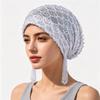 Polyester Beanie Hat With Sequins And Tassels For Casual Wear