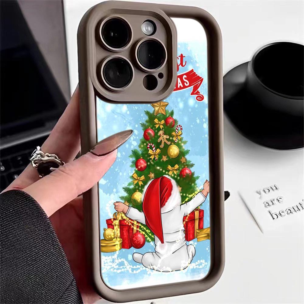 Ae108 Happy New Year Merry Christmas Phone Cases for Xiaomi 14T 12 11 Lite 5G NE Redmi 13C 14C 9a A3 Note 12 Pro 11s Angel Eye Ladder Protective Cover