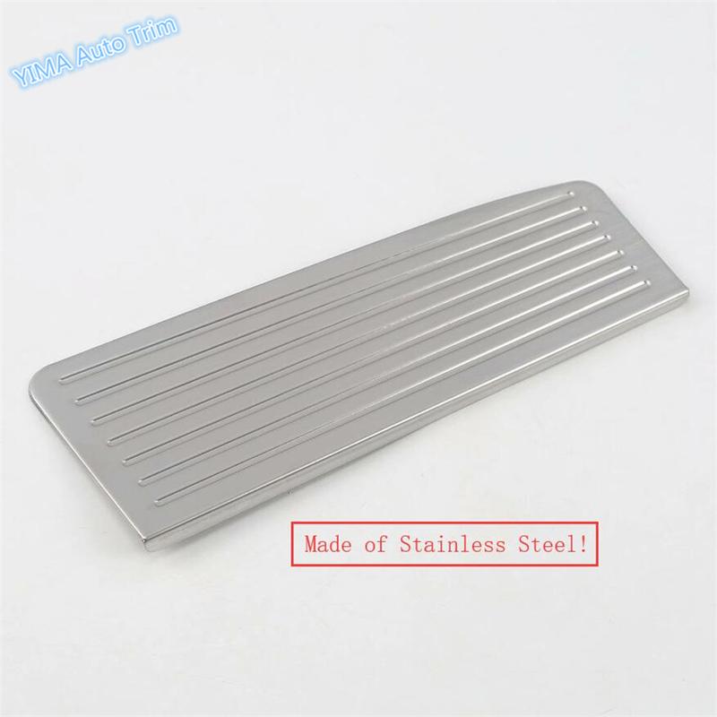 Stainless Steel Auto Styling Left Foot Rest Pedal Non-Slip Pad Frame Cover Trim For Volvo XC60 2018 - 2026 Interior Accessories