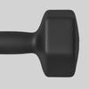 Set of 2 Hexagonal Dumbbells 2x8 Kg In Metal and Plastic with Non-Slip Grip, 24x11x11 Cm, Black