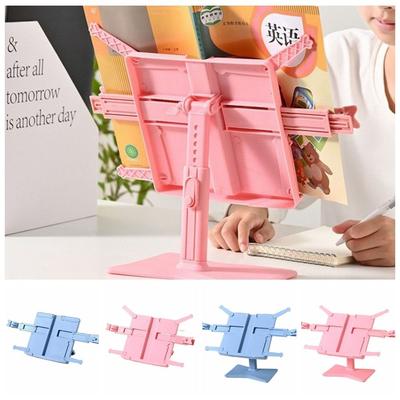 Adjustable Angle Lifting Landing Book Stand Extendable Book Holder Reading Bookshelf  Office