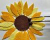 Handmade Paper Cutting Kit Chirimen Paper Collage "Sunflower"