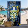 Asciugamano da Spiaggia con Stampa Leeds United Football, Asciugamano Grande Morbido ad Asciugatura Rapida per Spiaggia Campeggio Nuoto