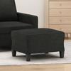 349331 vidaXL Footrest Black 60x50x41 Cm Fabric