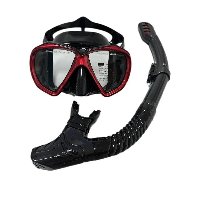 Professional swimming waterproof soft silicone glasses swimming glasses Full dry breathing tube diving mask High Quality Practical Daily Use