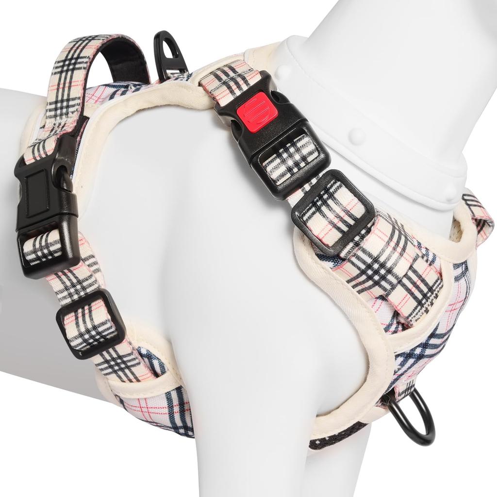 Latest Dog BaoCheng Dog Harness for Dog Reduces Adjustable Night Reflective Stays In Easy To Put On and Take For Walking Cute Check [2025 Harness]