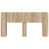 Headboard Cabinet with Storage Sonoma Oak Wood Material