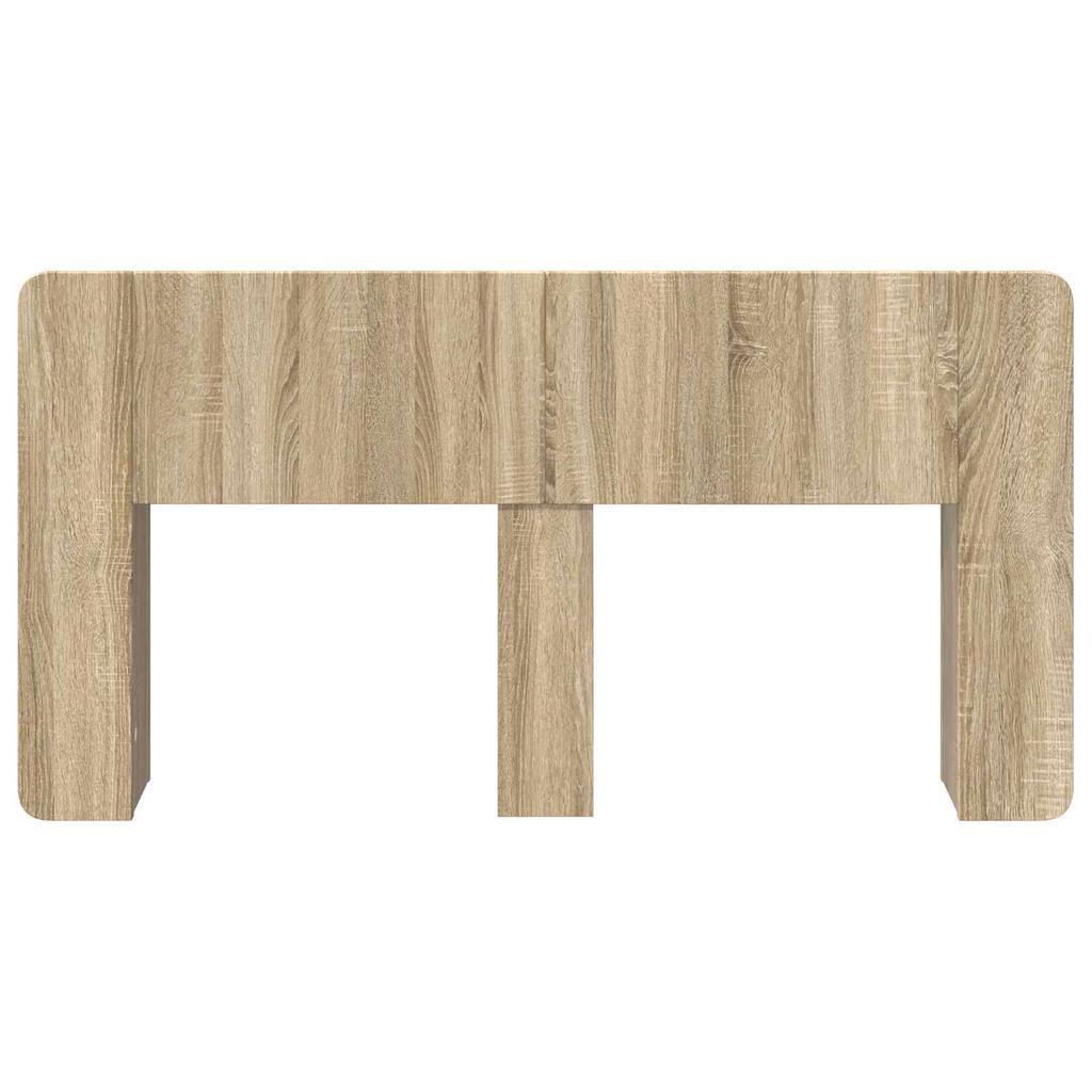 Headboard Cabinet with Storage Sonoma Oak Wood Material