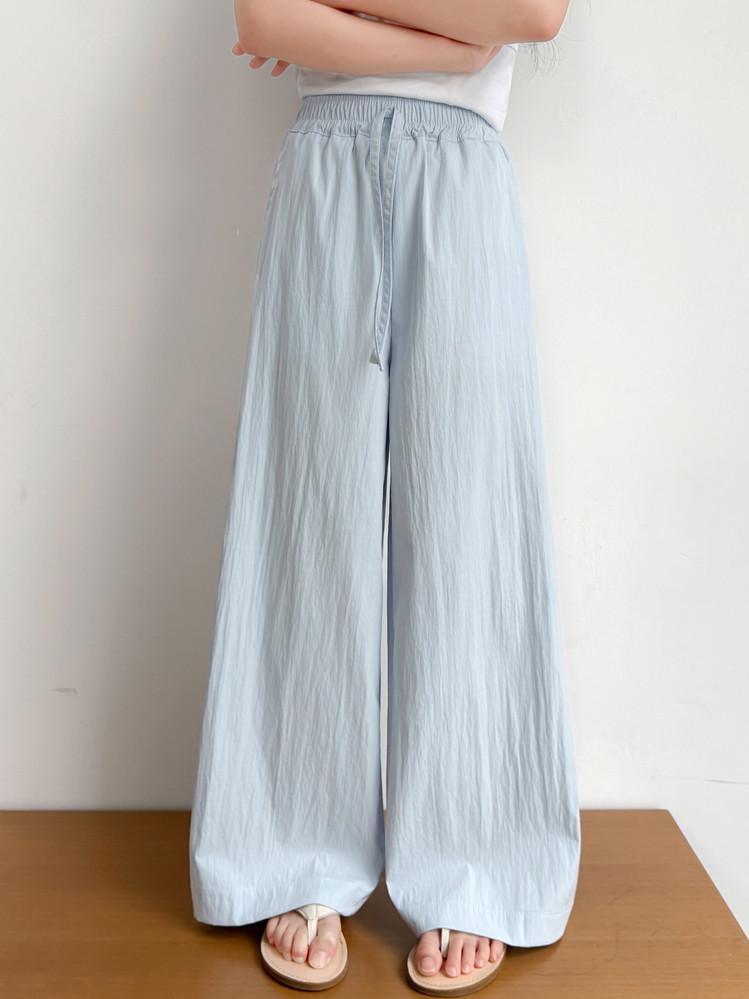 Girls' Summer Wide-Leg Loose Casual Pants, Anti-Mosquito, for Kids