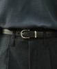 MINAV Minimal Real Leather Belt [Black]