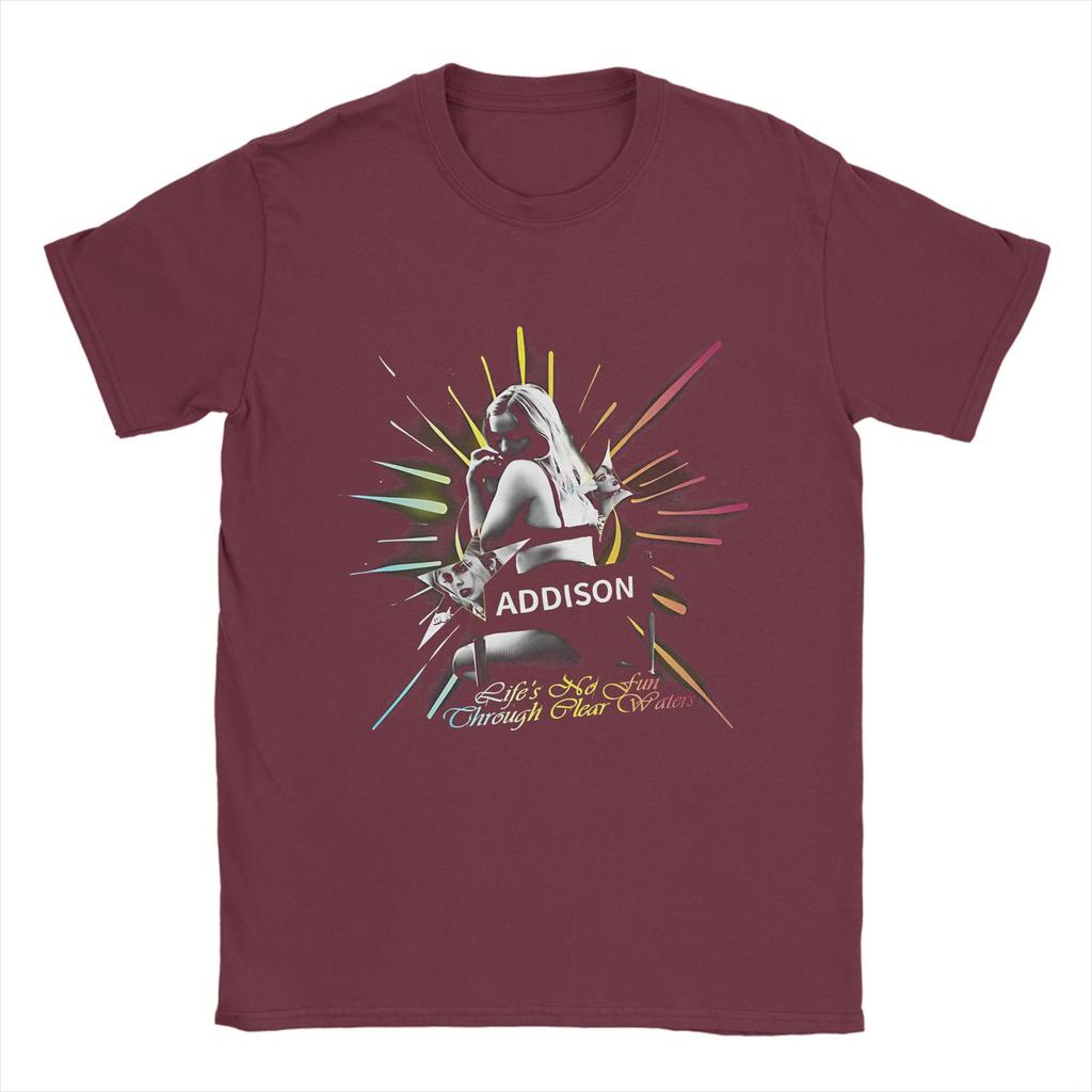 Addison Rae The Addison Tour Merch T-shirt Unisex Cotone Stampata Top T-shirt